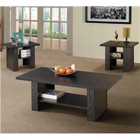 Contemporary 3 Piece Occasional Table Set